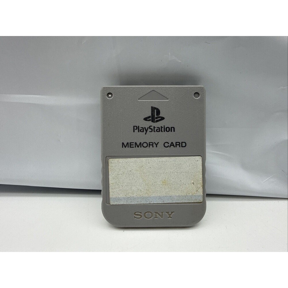 Official Sony Original PlayStation PS1 Memory Card OEM - Gray SCPH-1020 PsOne